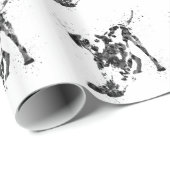 Dalmatiner, Dalmatinerhund, Watercolor Dalmatiner Geschenkpapier (Rolleneckpunkt)