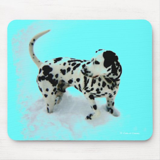 "Dalmatiner-Deko" Mousepad (Vorne)