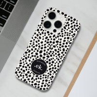 Dalmatiner Dog Abstraktes Muster Monogramm