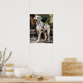 Dalmatiner Dog Art Print Poster (Küche)