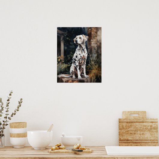 Dalmatiner Dog Art Print Poster (Küche)