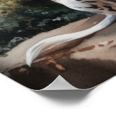 Dalmatiner Dog Art Print Poster (Ecke)