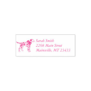 Dalmatiner Dog Baby Dusche Puppy Pink Girl Permastempel