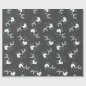 Dalmatiner Dog Baby Dusche Welpe Grau Geschenkpapier (Flach)