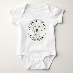 Dalmatiner Dog Big Brother Baby Strampler