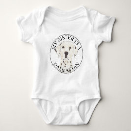 Dalmatiner Dog Big Sister Baby Strampler