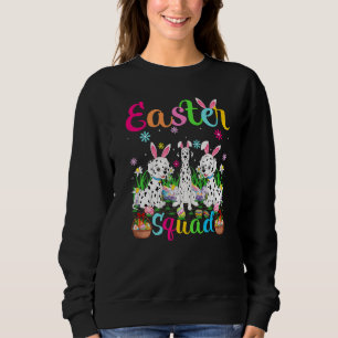 Dalmatiner Dog Bunny Oar Osterscheide Dalmatiner H Sweatshirt