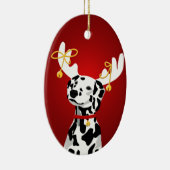 Dalmatiner Dog Christmas Deer Ornament (Rechts)
