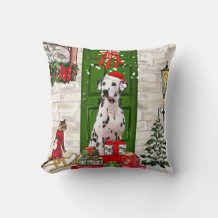 Dalmatiner Dog Christmas Kissen