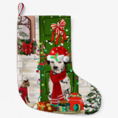 Dalmatiner Dog Christmas Kleiner Weihnachtsstrumpf (Vorderseite)