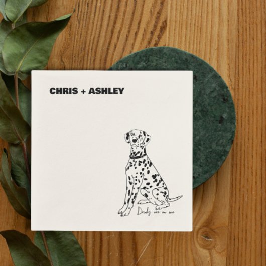 Dalmatiner Dog Cocktail Napkin für Hochzeit Serviette