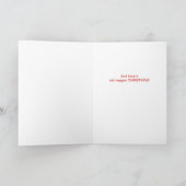 Dalmatiner Dog entleash die Freude Weihnachten (Innenseite)