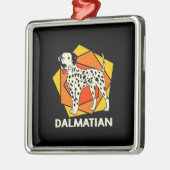 Dalmatiner Dog farbenfroh Ornament Aus Metall (Links)
