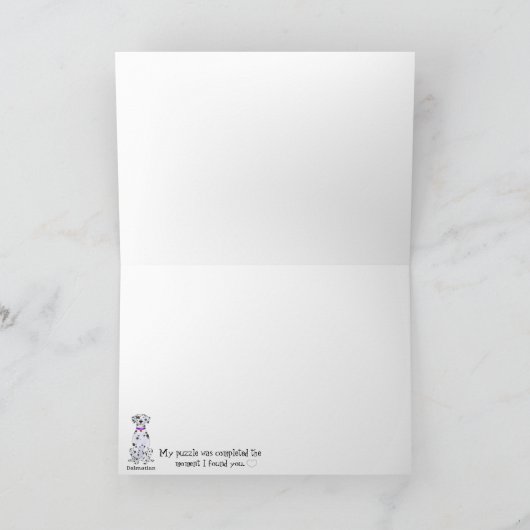 Dalmatiner Dog Feiertagskarte (Innenseite)