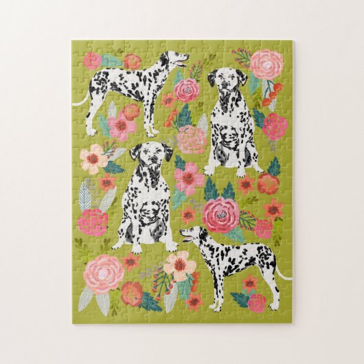 Dalmatiner Dog Floral Puzzle (Vertikal)