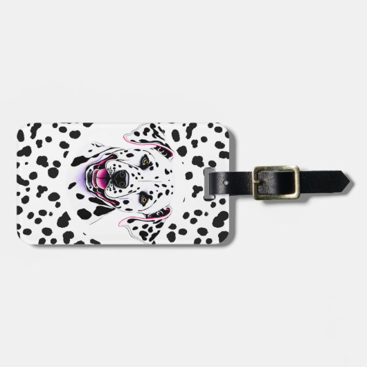 Dalmatiner Dog Gepäckanhänger (Vorderseite horizontal)