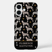 Dalmatiner Dog Gold Stars Mustername Case-Mate iPhone Hülle (Rückseite)