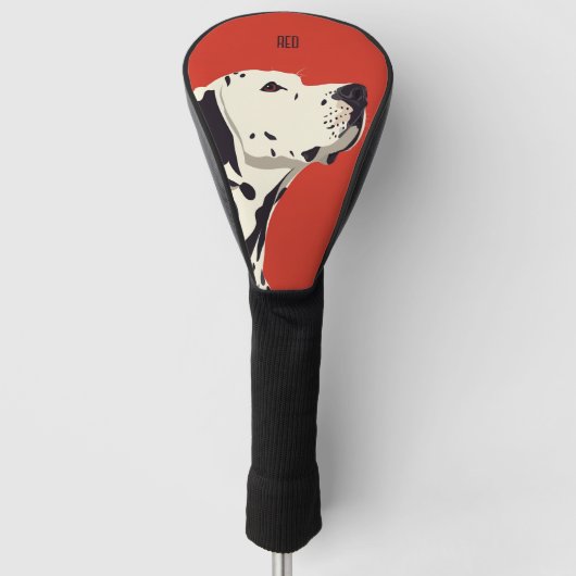 Dalmatiner Dog Golf Headcover (Vorderseite)