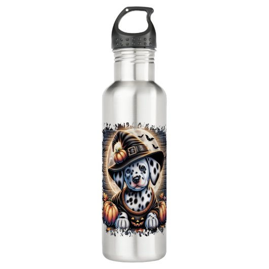 Dalmatiner Dog Halloween Edelstahlflasche (Vorderseite)