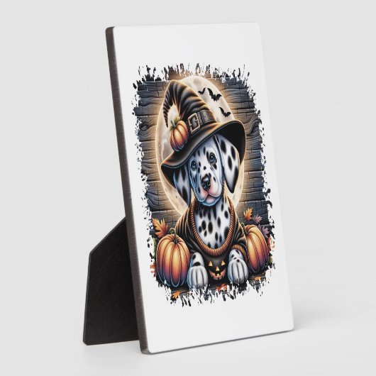 Dalmatiner Dog Halloween Fotoplatte (Seite)