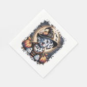 Dalmatiner Dog Halloween Serviette (Ecke)