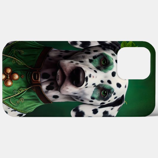 Dalmatiner Dog in St. Patrick's Day Dress Case-Mate iPhone Hülle (Rückseite (Horizontal))
