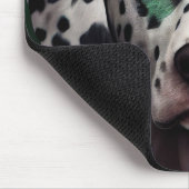 Dalmatiner Dog in St. Patrick's Day Dress Mousepad (Ecke)