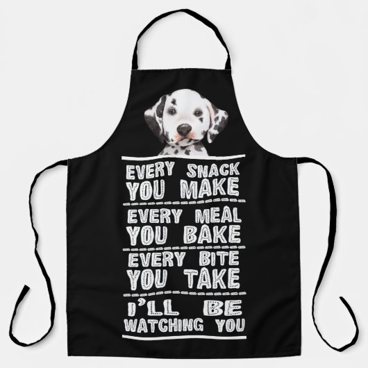 Dalmatiner Dog jeden Snack backen Sie Schürze (Vorderseite)