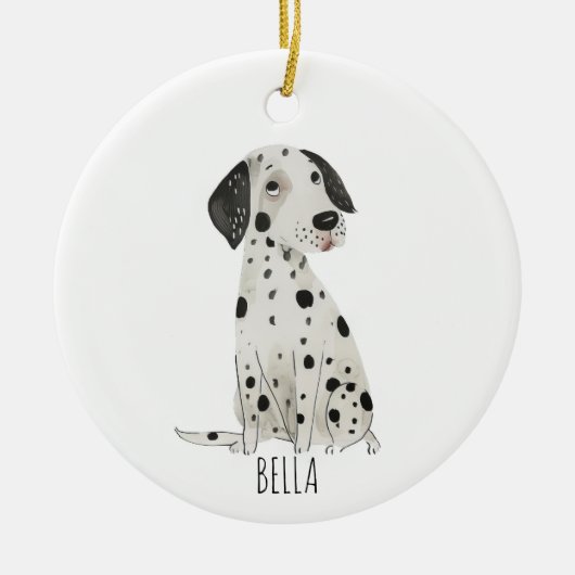 Dalmatiner Dog Keramik Ornament (Vorne)