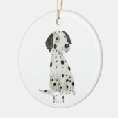 Dalmatiner Dog Keramik Ornament (Links)
