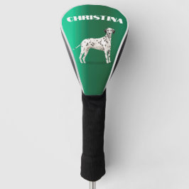 Dalmatiner Dog Lover Green Personal Golf Headcover