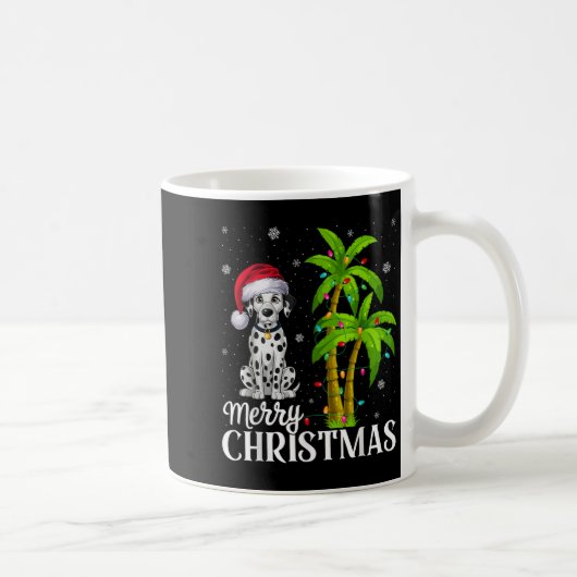 Dalmatiner Dog Lovers Men Christmas Tree Ligh Kaffeetasse (Rechts)