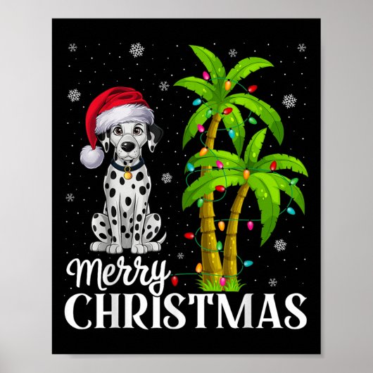 Dalmatiner Dog Lovers Men Christmas Tree Ligh Poster (Vorne)