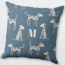 Dalmatiner Dog Monogramm Kissen