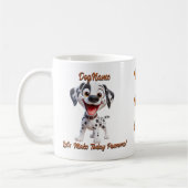 Dalmatiner, Dog-Name hinzufügen, Text ändern Kaffeetasse (Links)