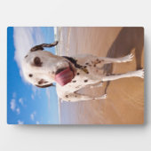 Dalmatiner Dog on Beach Fotoplatte (Vorderseite)