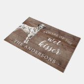 Dalmatiner Dog Personalisiert Dog Mat Fußmatte (Schrägansicht)