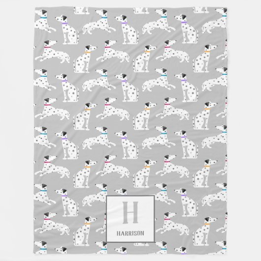 Dalmatiner Dog Polka Dot Animal Water Kids Fleecedecke (Vorderseite)