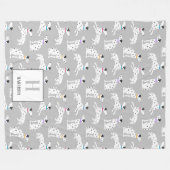 Dalmatiner Dog Polka Dot Animal Water Kids Fleecedecke (Vorderseite (Horizontal))