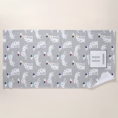 Dalmatiner Dog Polka Dot Animal Water Kids Strandtuch (Vorderseite)