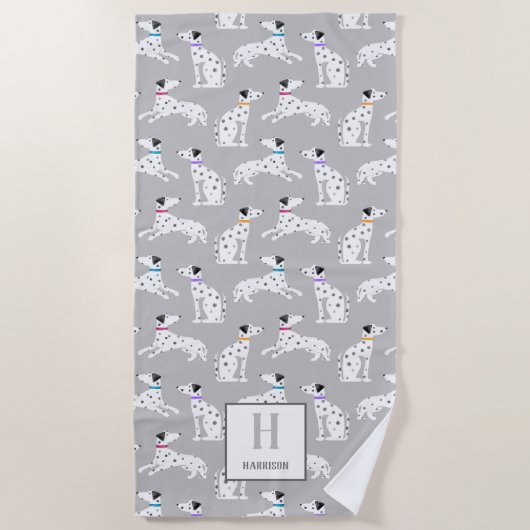 Dalmatiner Dog Polka Dot Animal Water Kids Strandtuch (Vorderseite)