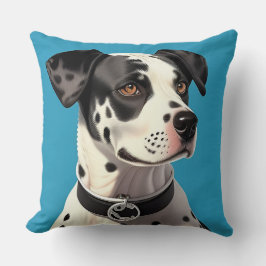 Dalmatiner Dog Portrait Kissen
