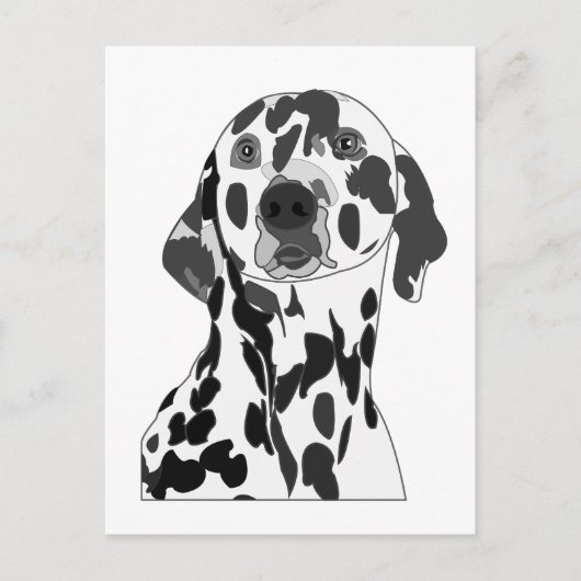 Dalmatiner Dog Postkarte (Vorderseite)