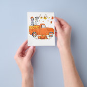 Dalmatiner Dog Pumpkin Truck Fall Leaf Erntedank Flyer (Gruppe)