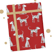 Dalmatiner Dog Red Geschenkpapier