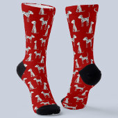 Dalmatiner Dog Red Socken
