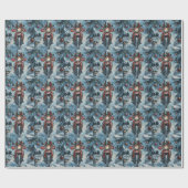 Dalmatiner Dog Riding Motorrad Weihnachten Geschenkpapier (Flach)