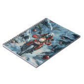 Dalmatiner Dog Riding Motorrad Weihnachten Notizblock (Linke Seite)