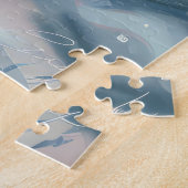 Dalmatiner Dog Riding Motorrad Weihnachten Puzzle (Seite)