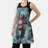 Dalmatiner Dog Riding Motorrad Weihnachten Schürze (InSitu)